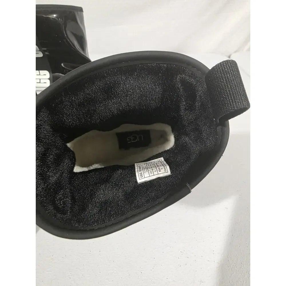 UGG Classic Brellah Mini Boots Black Waterproof kids Size 4